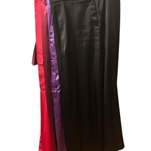 Satin Wide Leg Pants Bundle (4) pieces